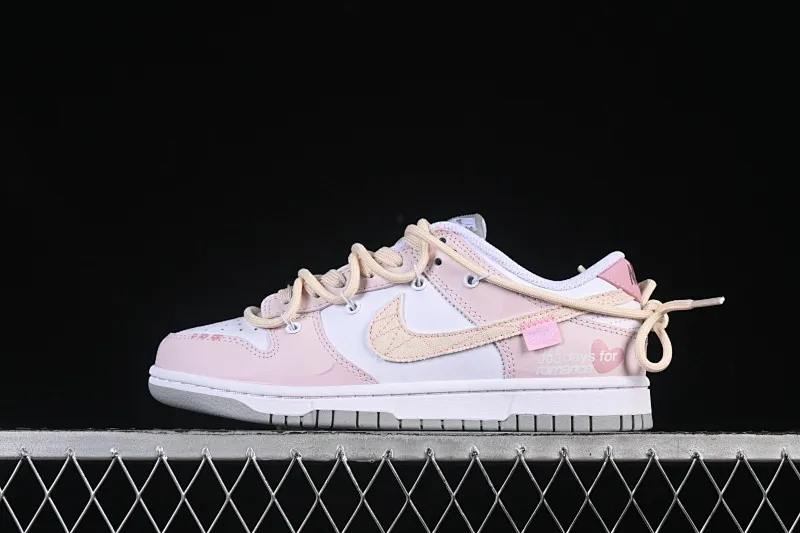 All categories Nk SB Dunk Series Nk SB Dunk Low High-end customized low-top sneakers Nike SB Dunk Low Valentine's Day pink straps low-top casual sneakers DD1391-103